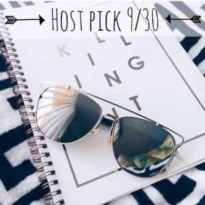 Karis' Kloset Accessories - Accessories | Oversized Silver mirror sunnies Karis' Kloset Accessories - Accessories | Oversized Silver mirror sunnies